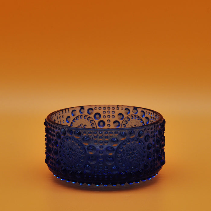 Riihimäen Grapponia Dark Blue Bowl Ø 9,5cm, vintage bowl Riihimäen
