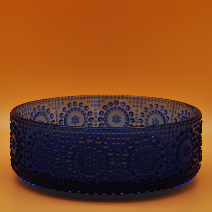 Riihimäen Grapponia Dark Blue Bowl Ø 20cm, vintage bowl Riihimäen