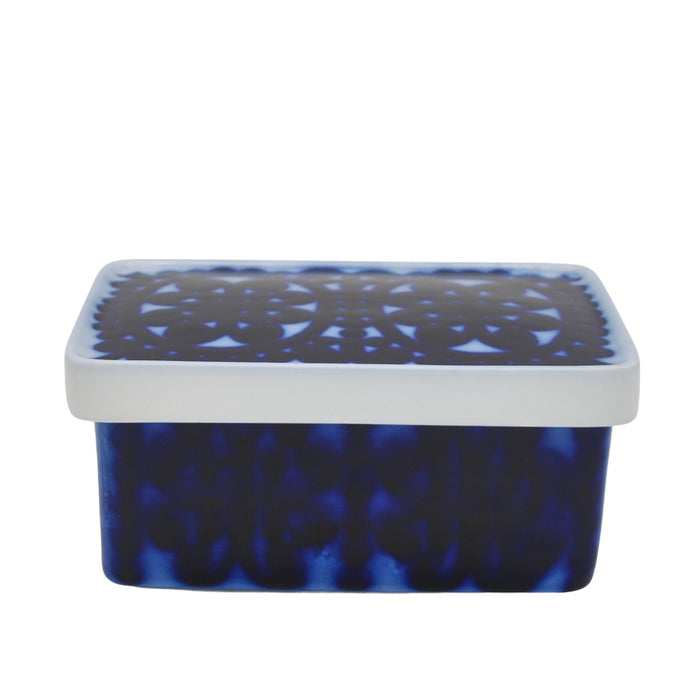 Gustavsberg Blå Husar Butter Dish, vintage butter dish Gustavsberg