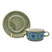 Arabia HLA Tea Cup Green Flower 0,28 l, vintage tea cup Arabia