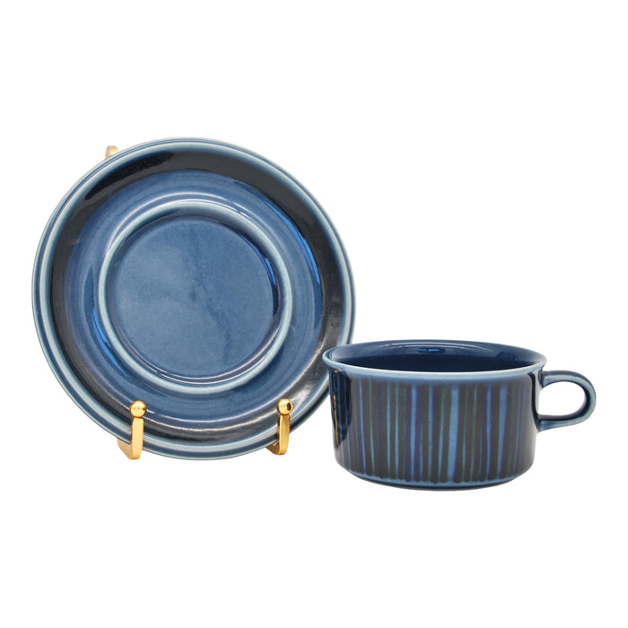 Arabia Blue Kosmos Tea Cup 0,28 l, vintage tea cup Arabia