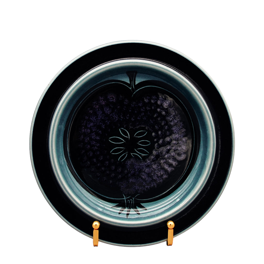 レア　アラビア　フラクタス　ブルー　プレート　蓋付きボンボニエール（菓子器） レア アラビア フラクタス ブルー プレート 蓋付きボンボ