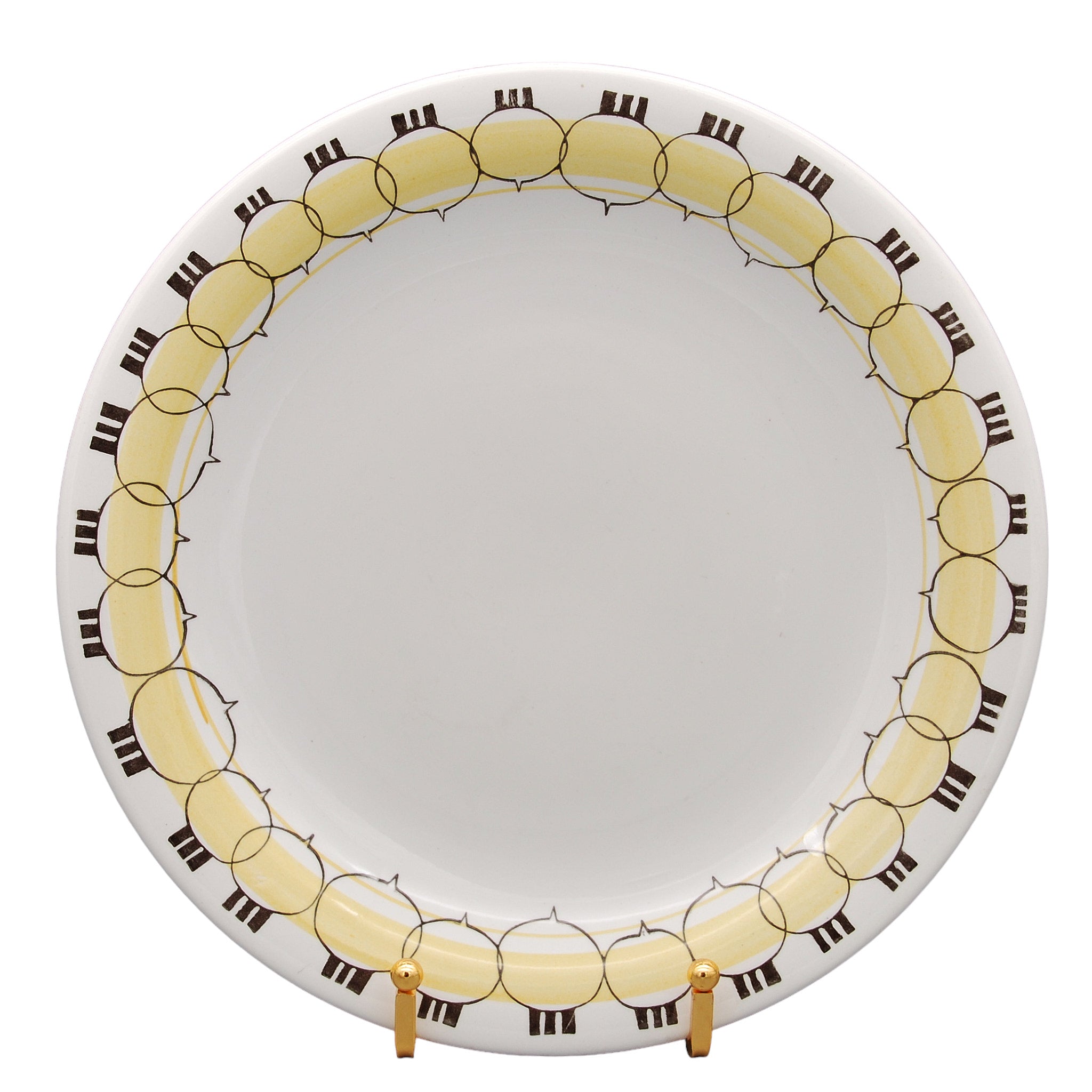 Buy Rörstrand Picknick Plate Yellow Ø 24cm - Vintage - nordajyo